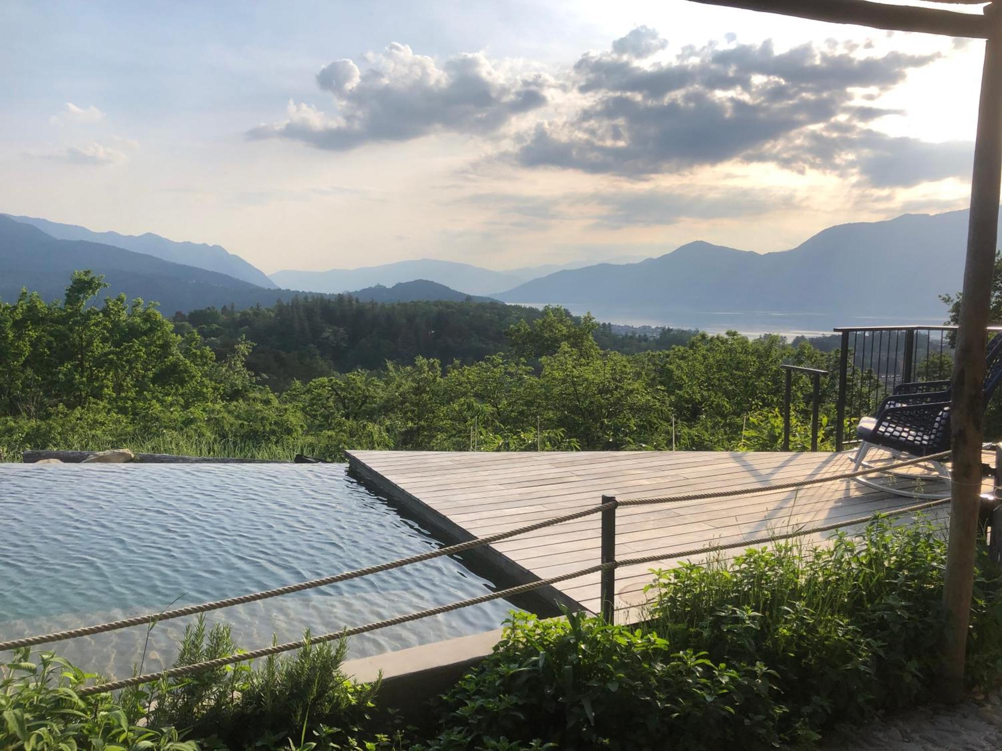 Agriturismo Voeuja Lago Maggiore Luino Exterior foto